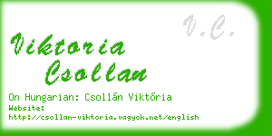 viktoria csollan business card